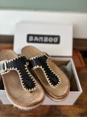 BAMBOO Black CLASH Sandals